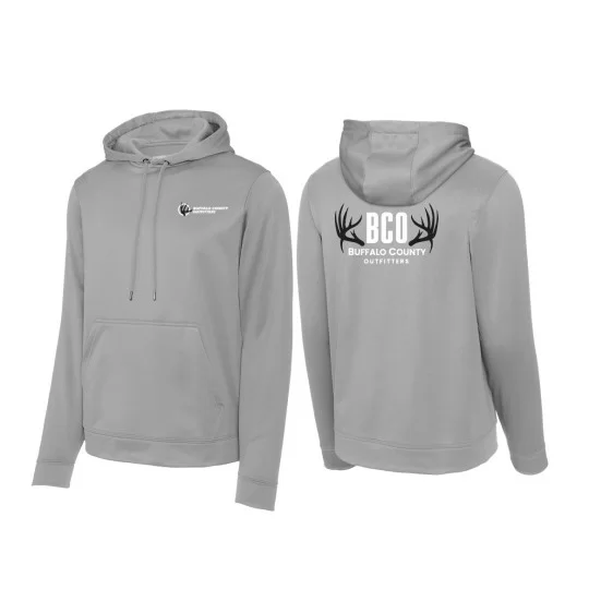 Heather Grey Hooded Sweatshirt