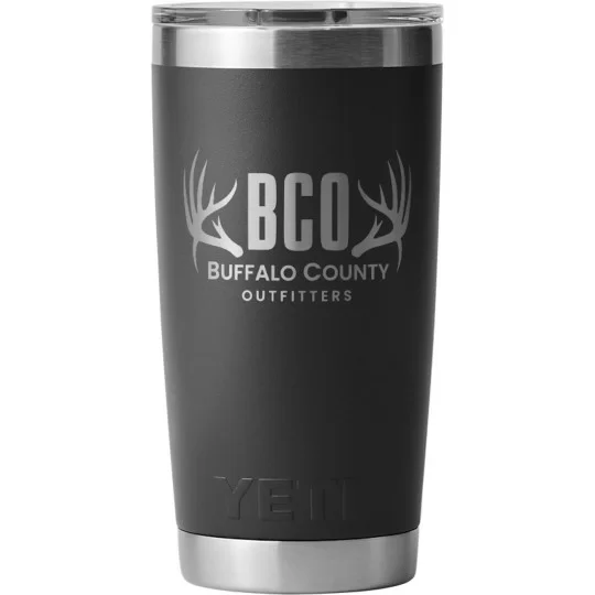 20 oz Black BCO Yeti Tubler